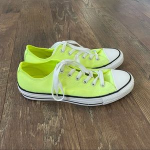 Neon Yellow Converse Sneakers